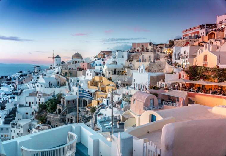 Santorini Blue Dome Escape
